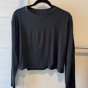 PINK VICTORIA'S SECRET  Black Long Sleeve Top. Size Medium